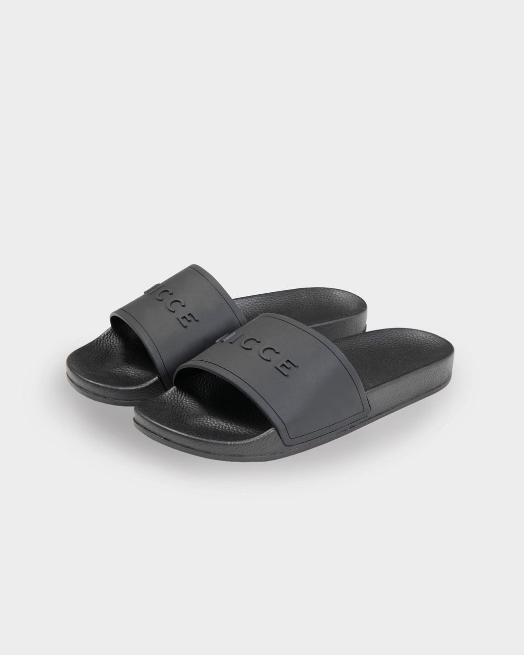 Nicce London Black Ziggy Sliders for men