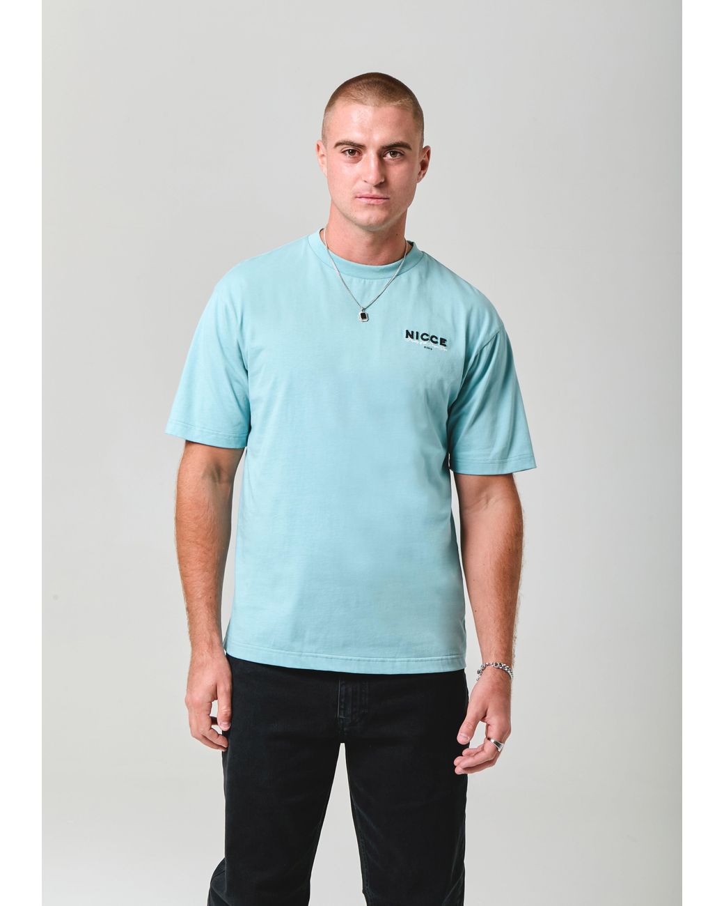 Nicce London Blue Meridian T-Shirt for men