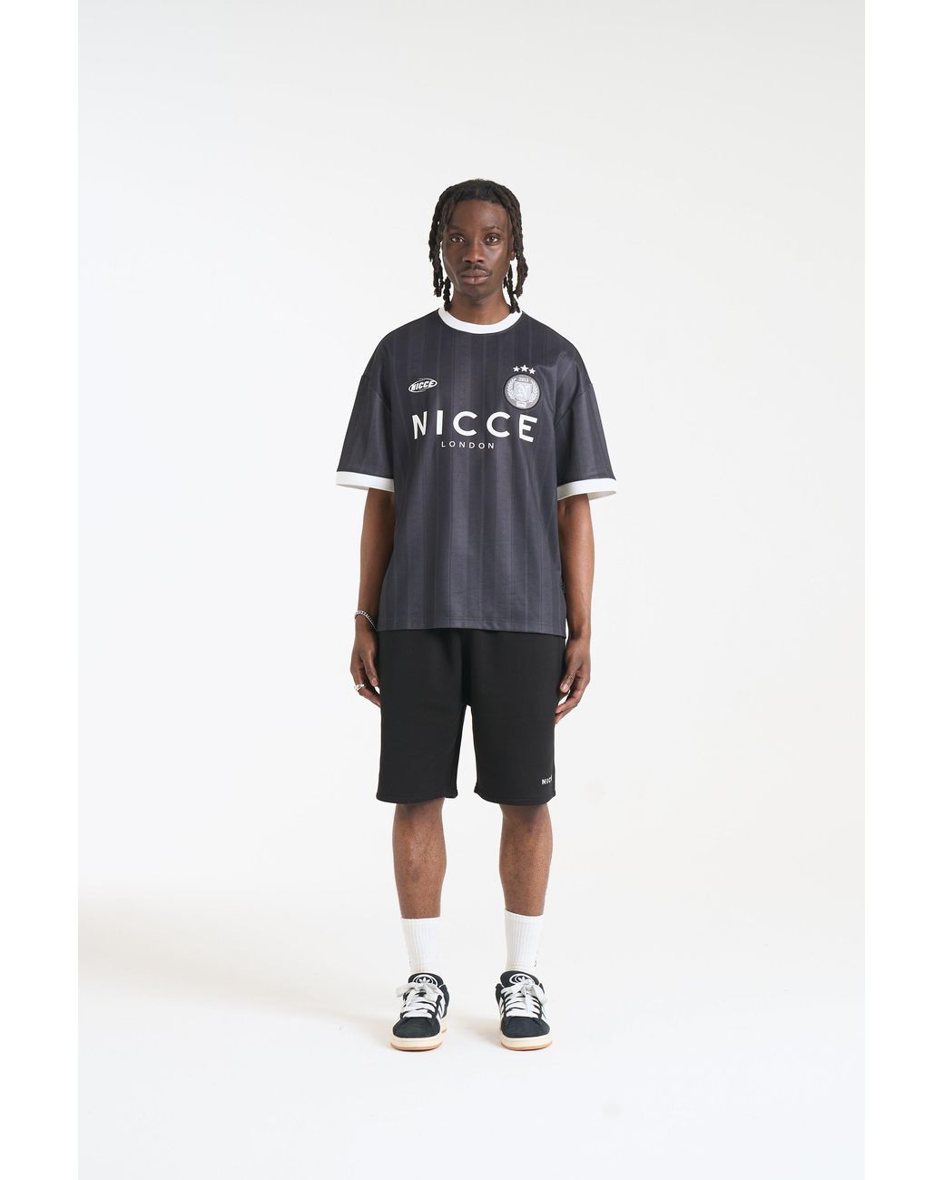 Nicce London Black Legend Football Shirt for men