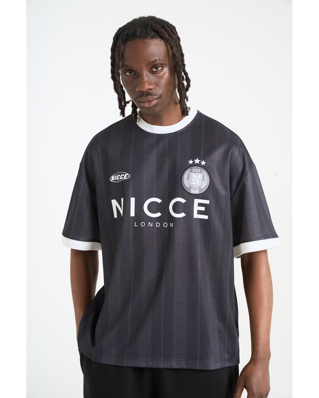 Nicce London Black Legend Football Shirt for men