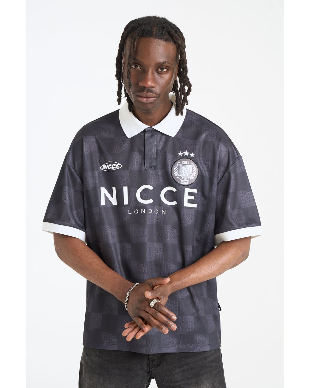 Nicce London Blue Stadium Football Shirt for men