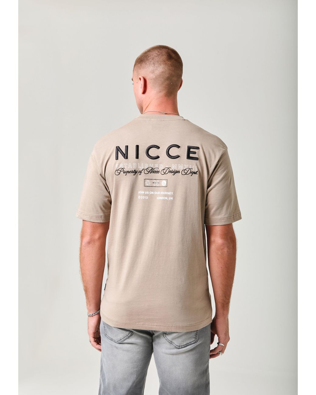 Nicce London Natural Meridian T-Shirt for men