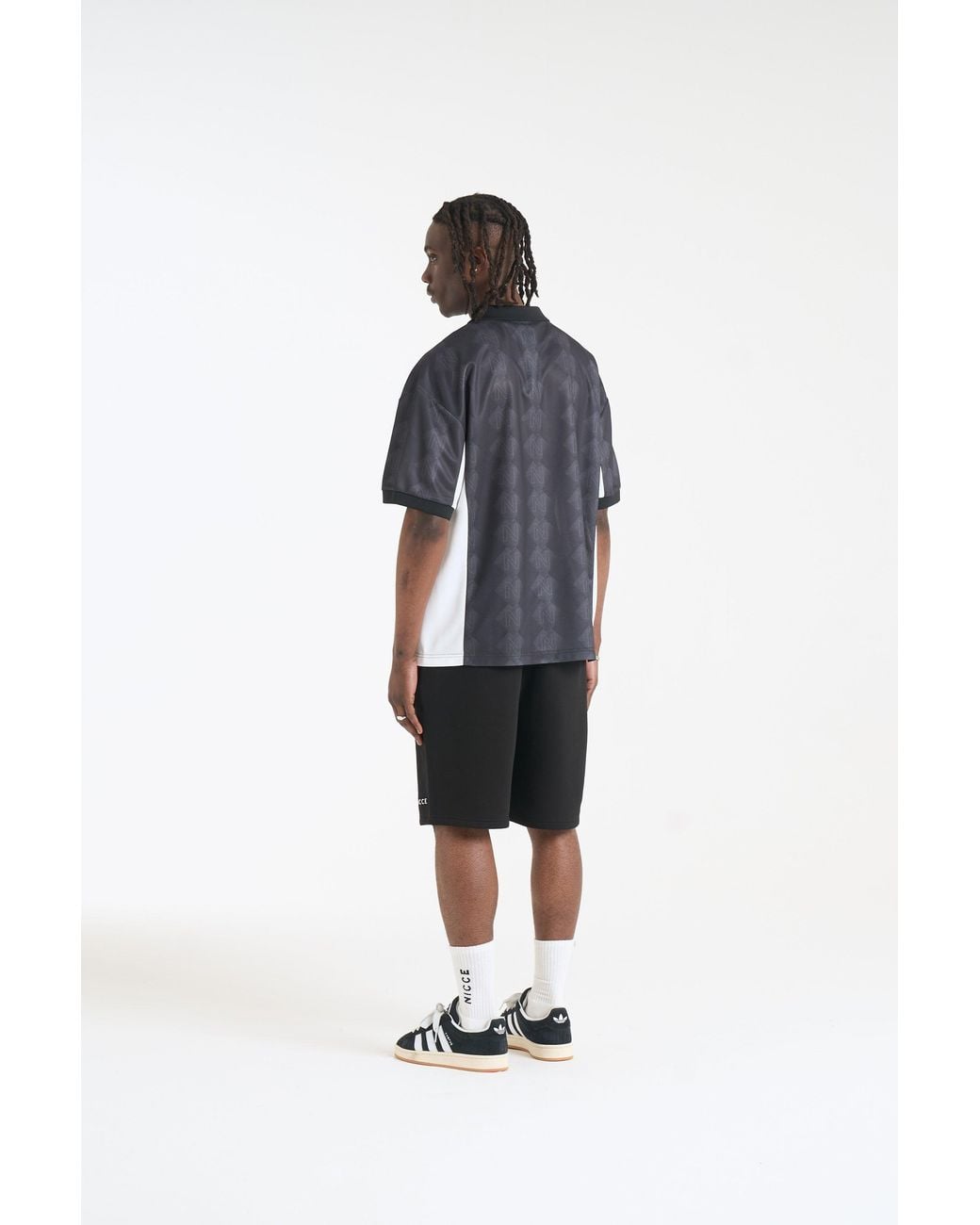 Nicce London Black Billete Football Shirt for men