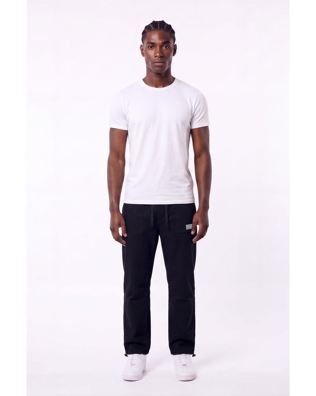 Nicce London Blue Appo Cargo Pants for men