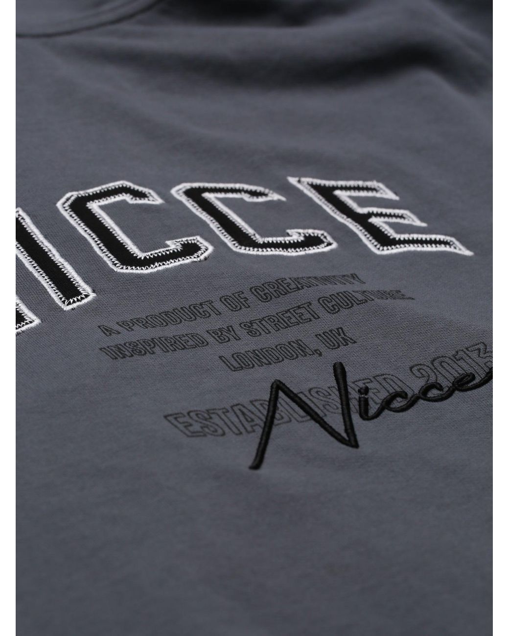 Nicce London Blue Elevate Zip Thru Hoodie for men