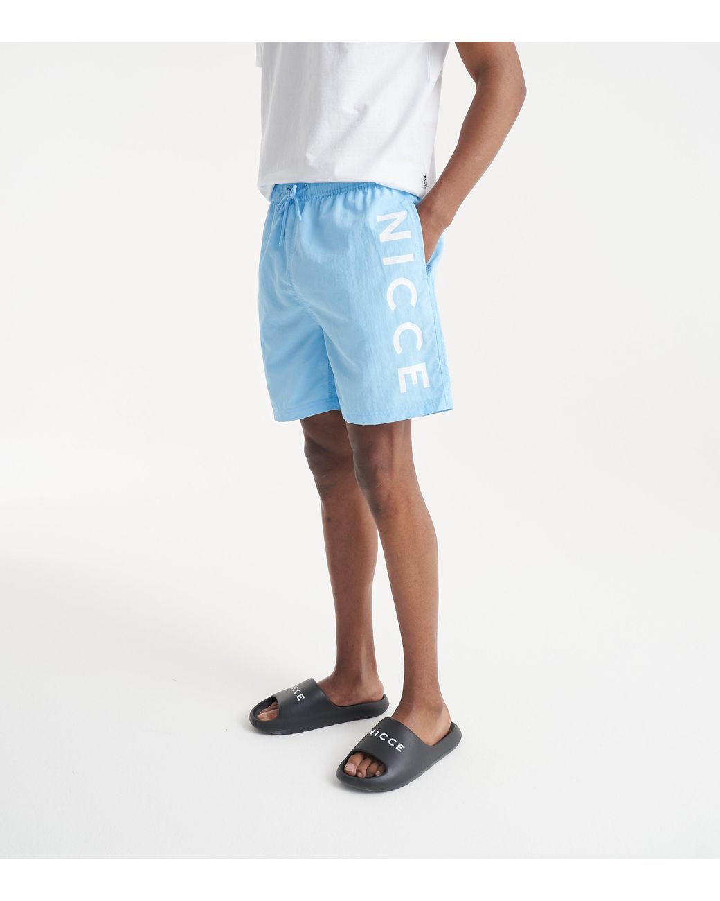 Nicce London Blue Bonham Swimshorts for men