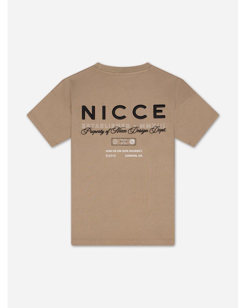 Nicce London Natural Meridian T-Shirt for men