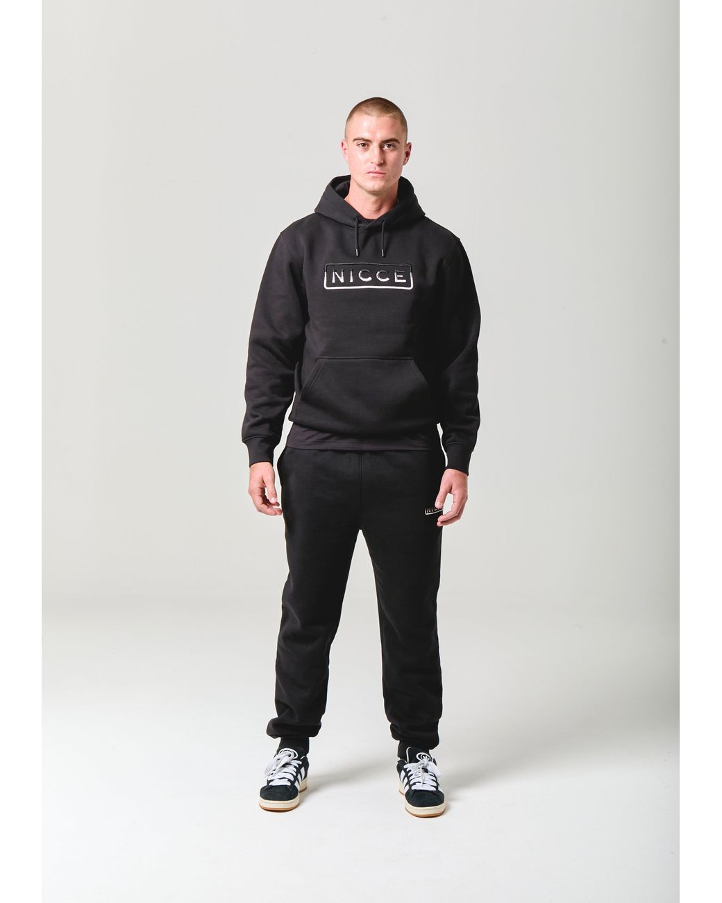 Nicce London Black Powell Hoodie for men