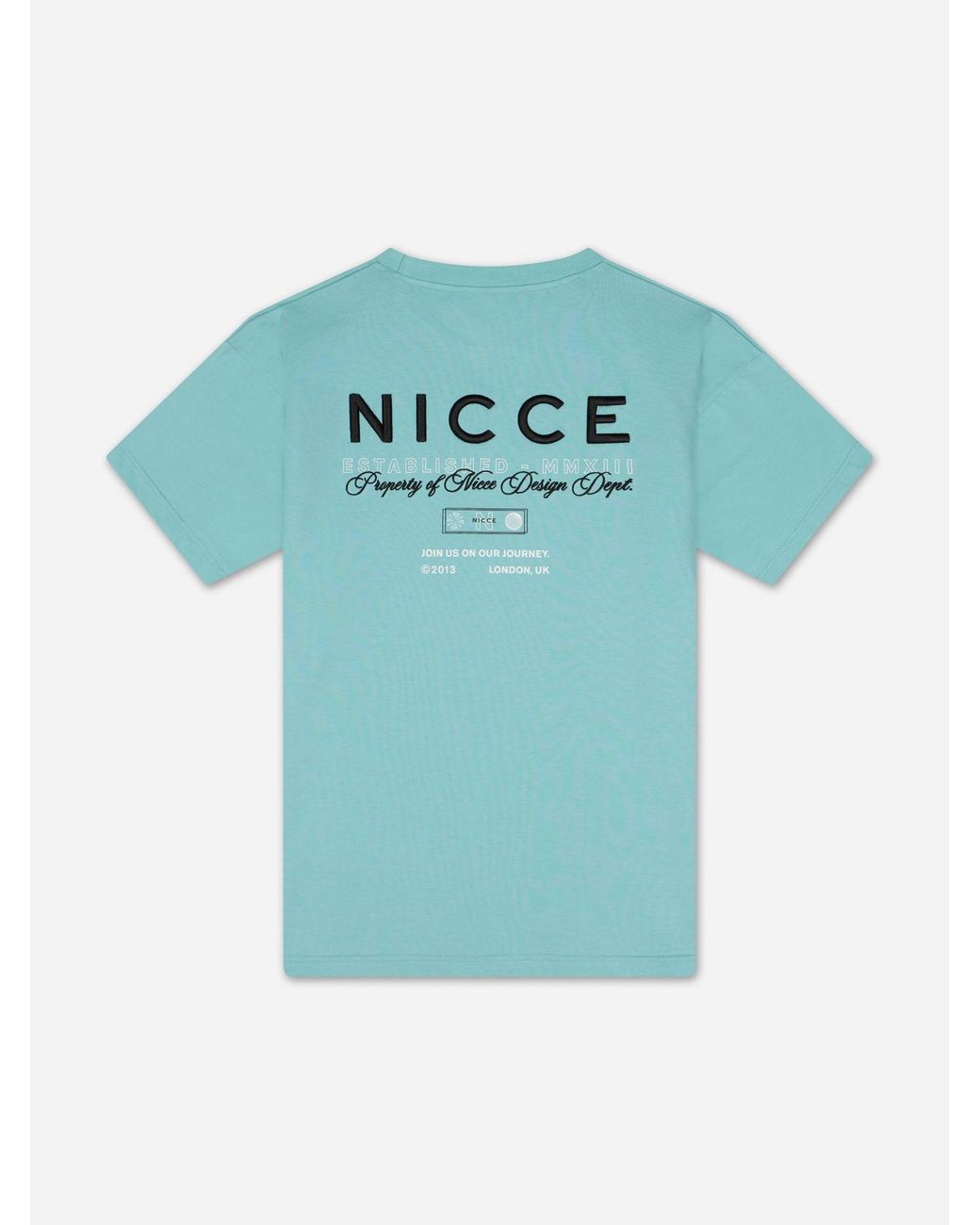 Nicce London Blue Meridian T-Shirt for men
