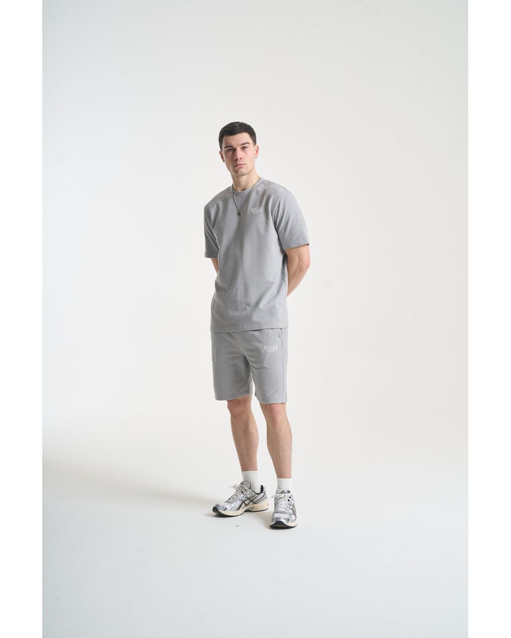 Nicce London Gray Cera T-Shirt for men