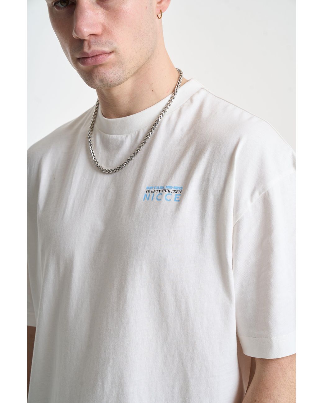 Nicce London White Nightspot T-Shirt for men
