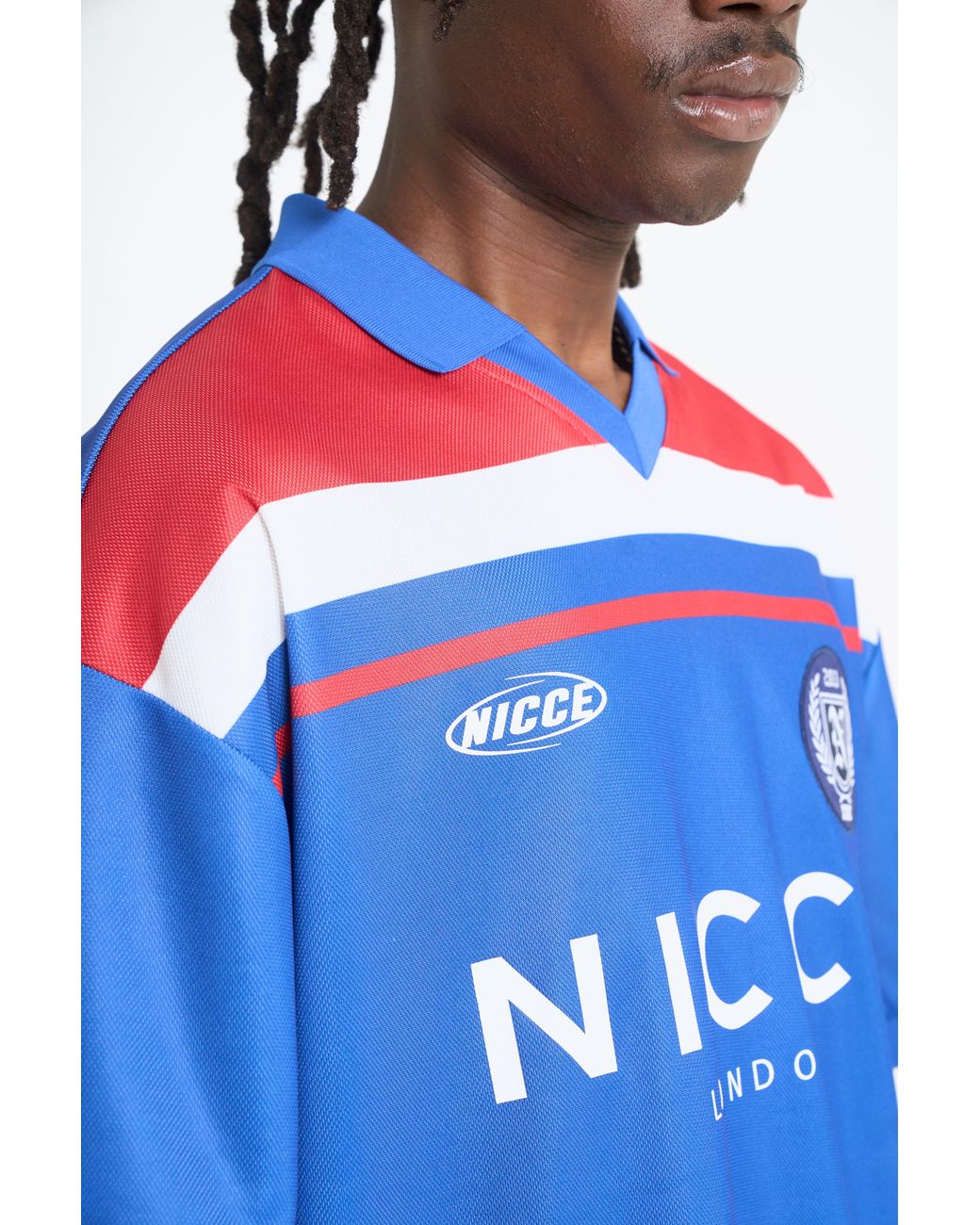 Nicce London Blue Midfield Football Shirt for men