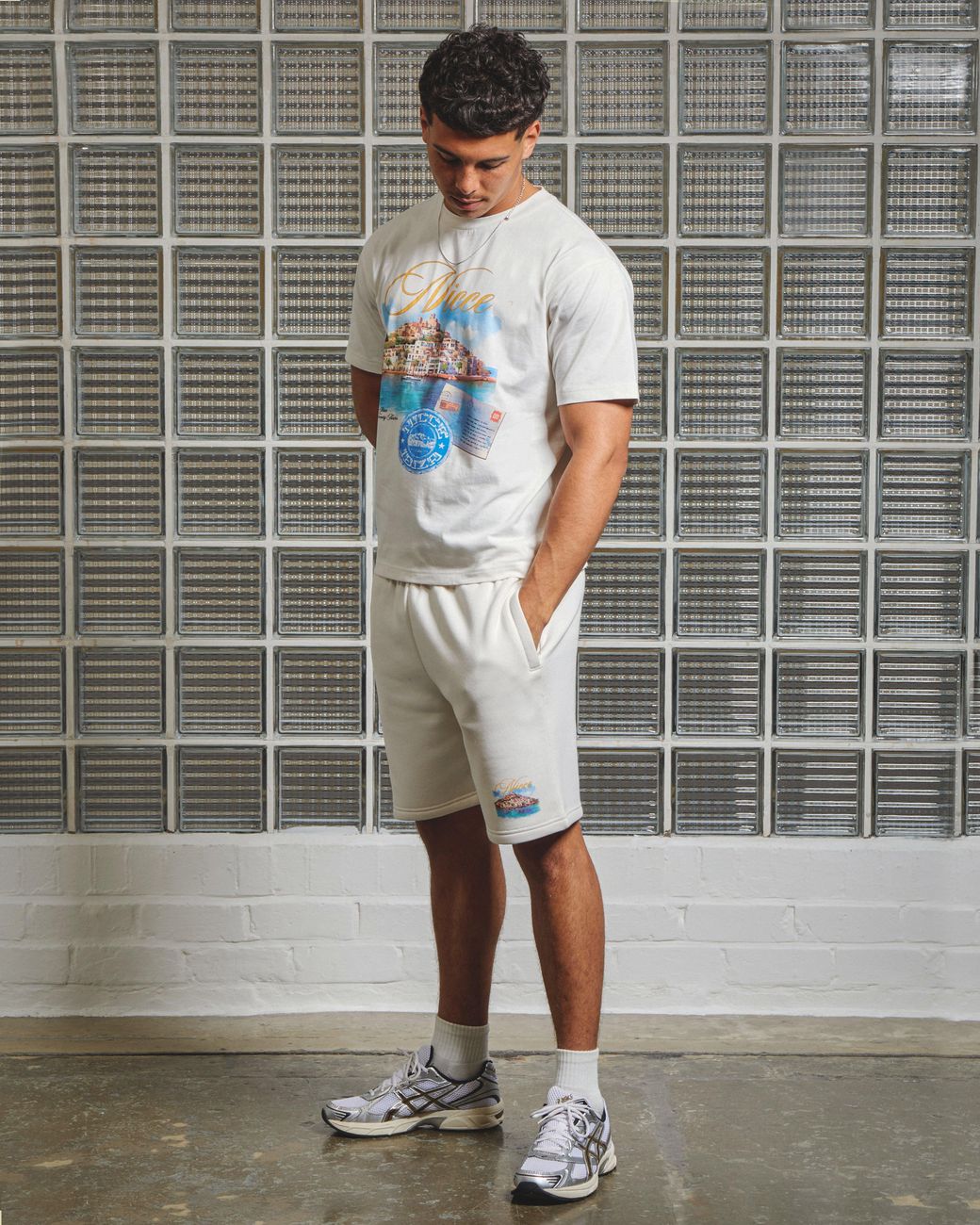 Nicce London Gray Riviera Shorts for men
