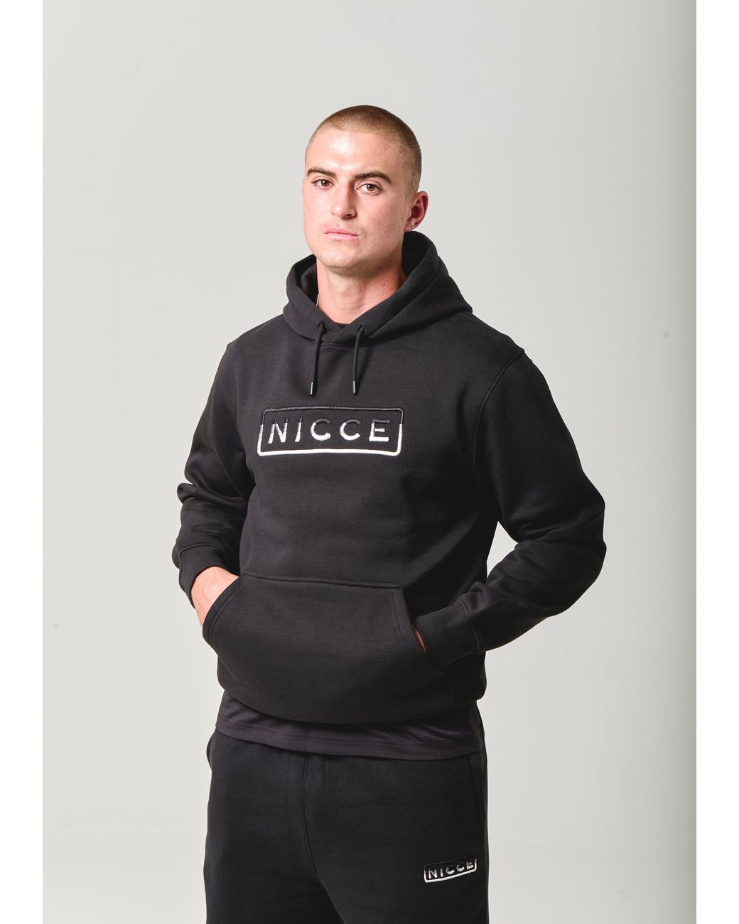Nicce London Black Powell Hoodie for men