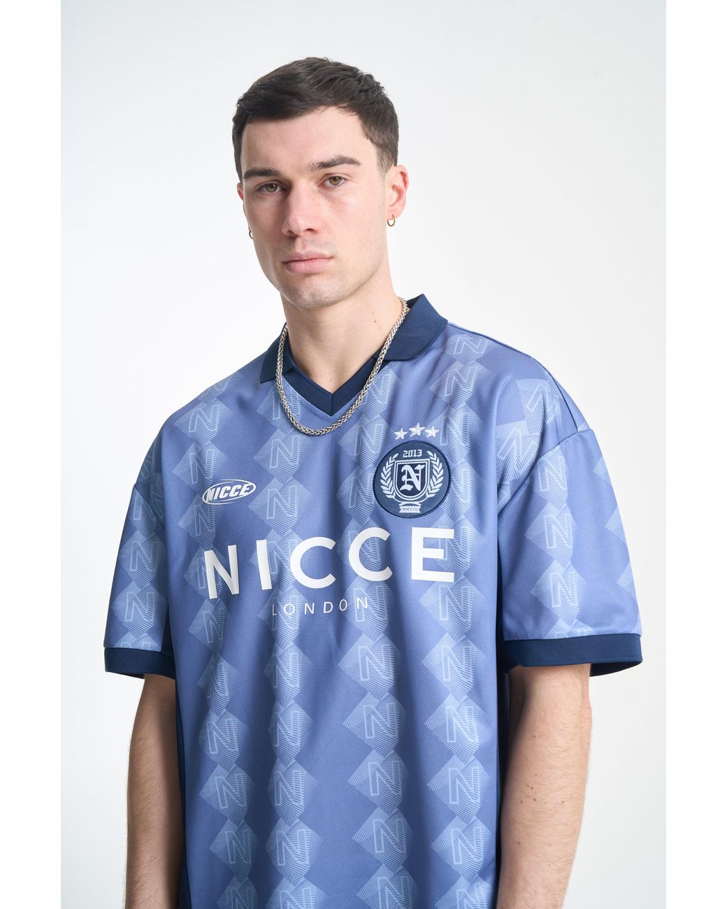 Nicce London Blue Billete Football Shirt for men