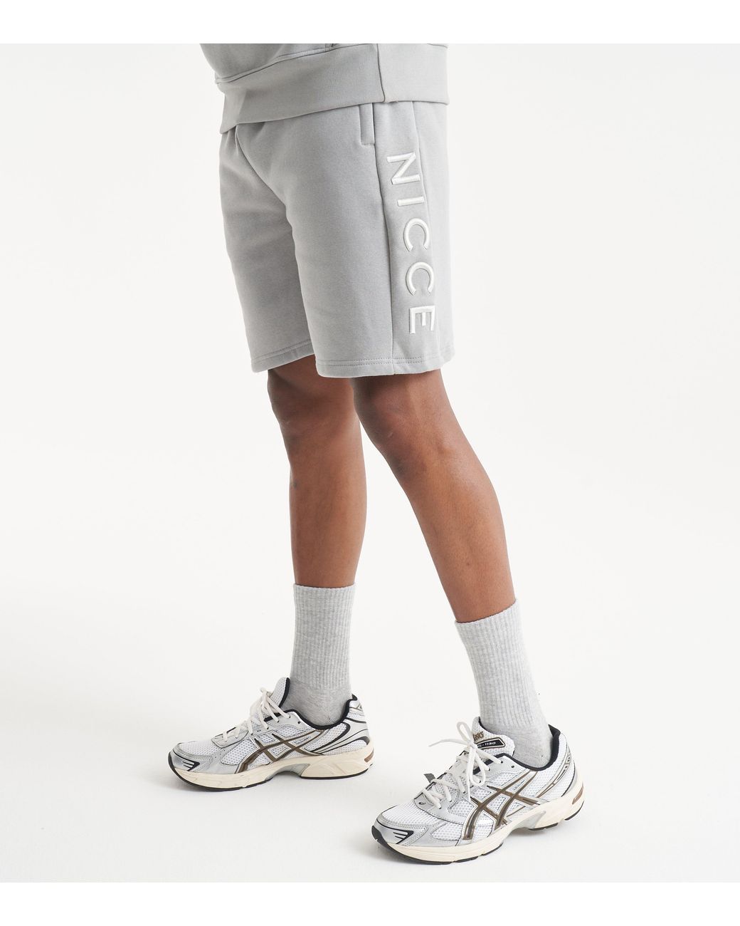 Nicce London Gray Mercury Shorts for men