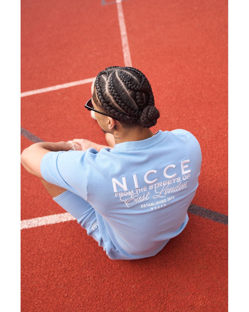 Nicce London Blue Cera T-Shirt & Shorts Set for men