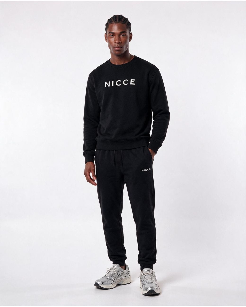 Nicce London Black Lormi Sweatshirt for men