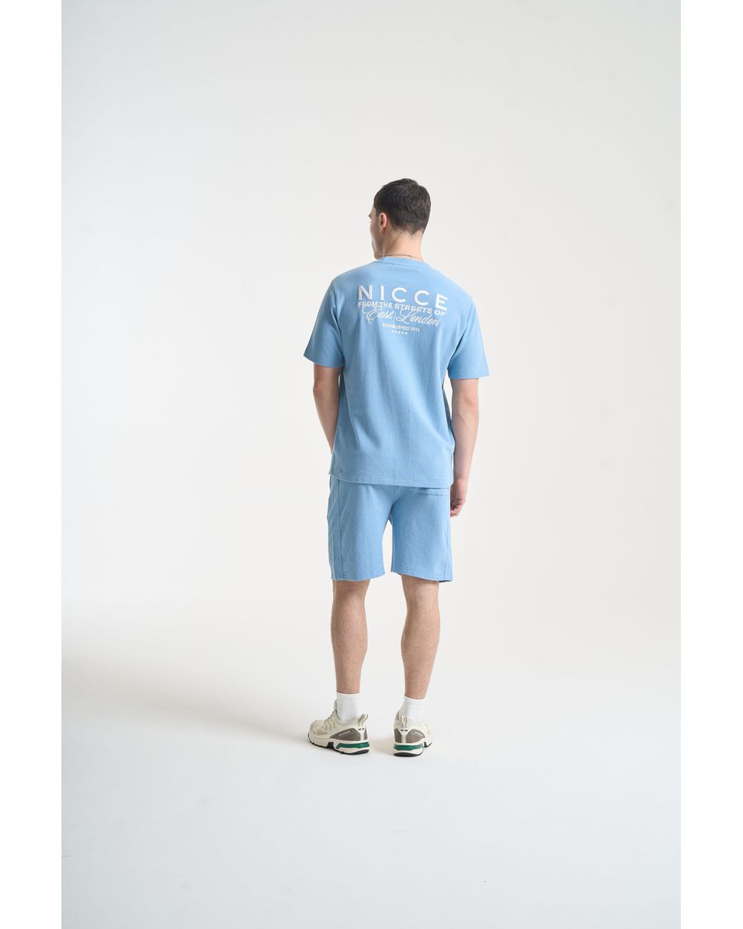 Nicce London Blue Cera Shorts for men