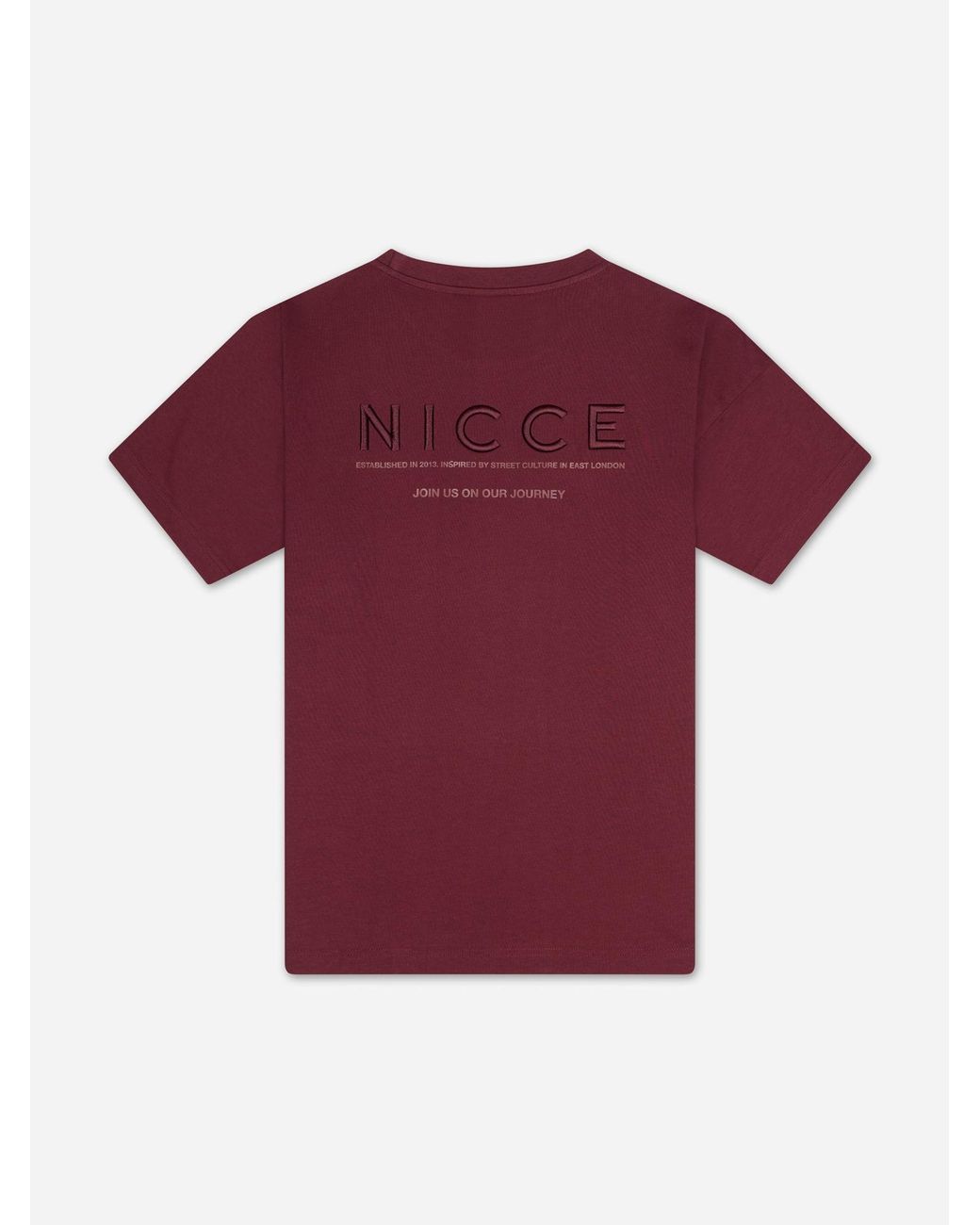 Nicce London Red Script Essential T-Shirt for men
