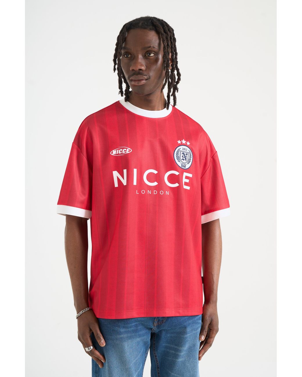 Nicce London Red Legend Football Shirt for men