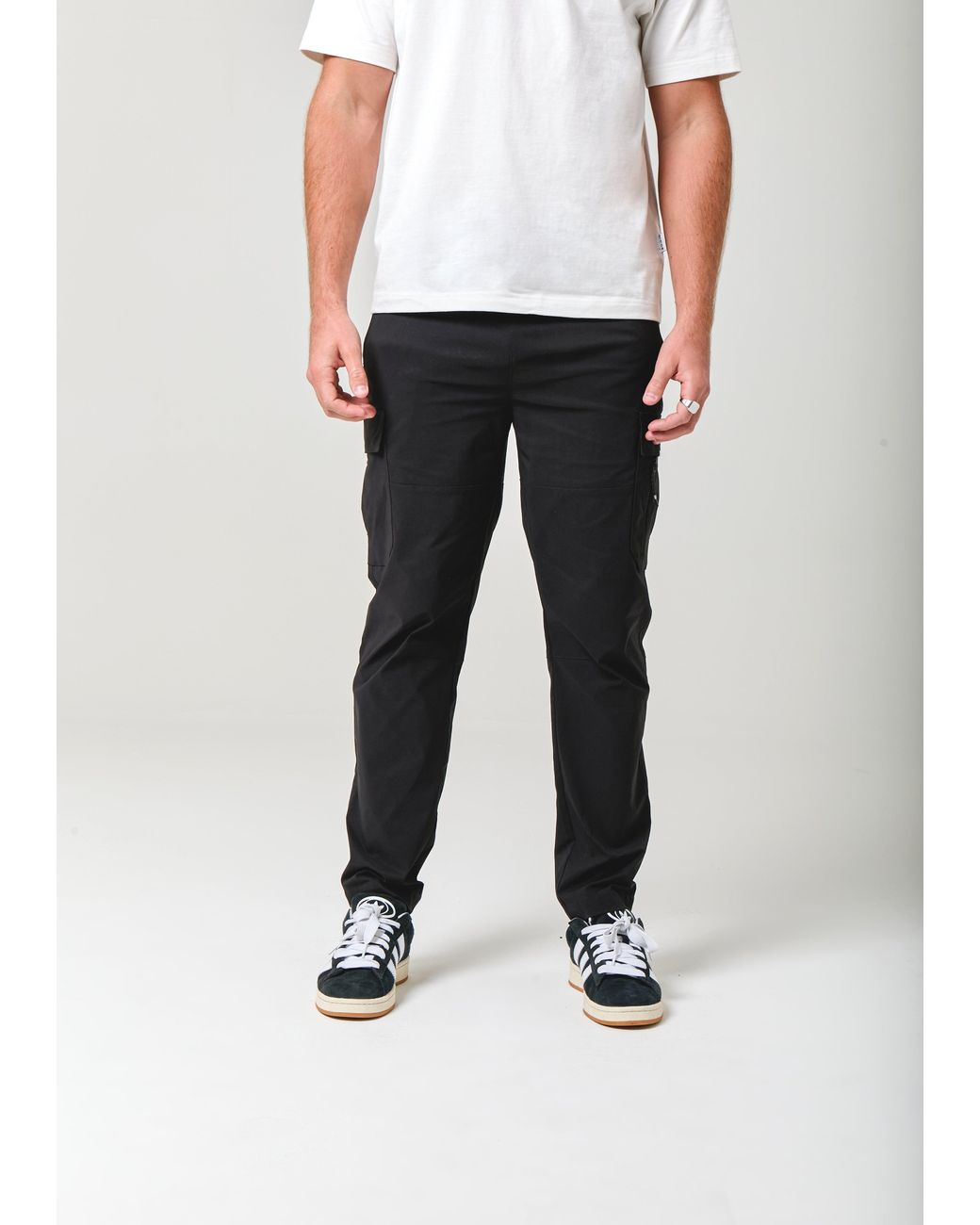 Nicce London White Odyssey Cargo Pants for men
