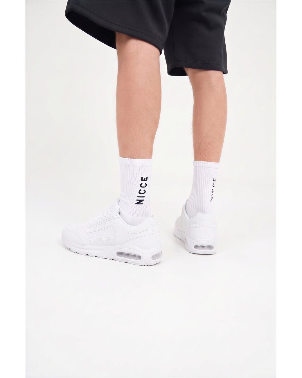 Nicce London White Elossi Trainers for men