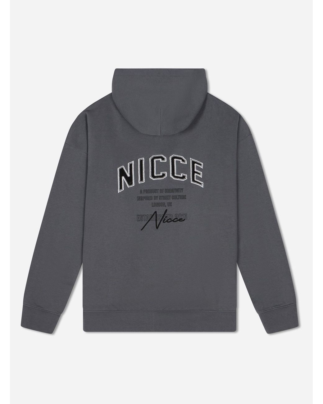 Nicce London Blue Elevate Zip Thru Hoodie for men