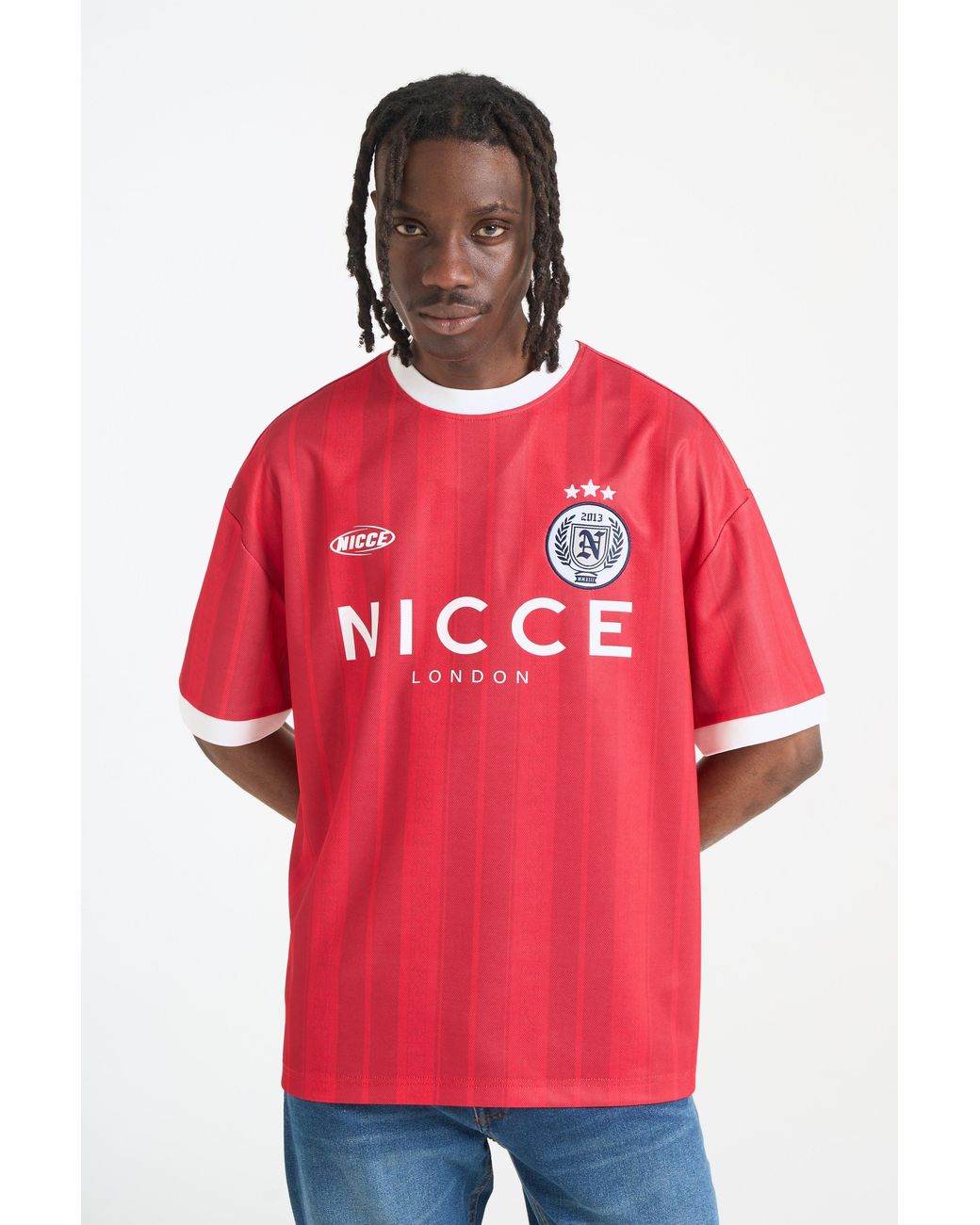 Nicce London Red Legend Football Shirt for men