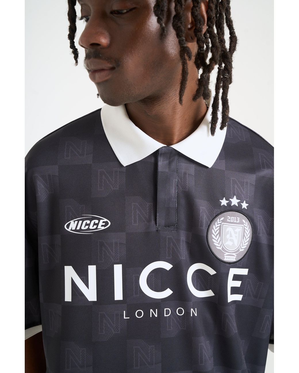Nicce London Blue Stadium Football Shirt for men