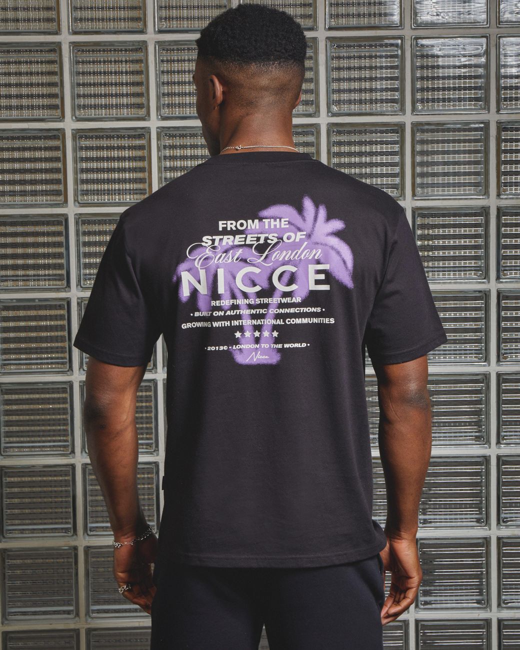 Nicce London Gray Fiesta T-Shirt for men