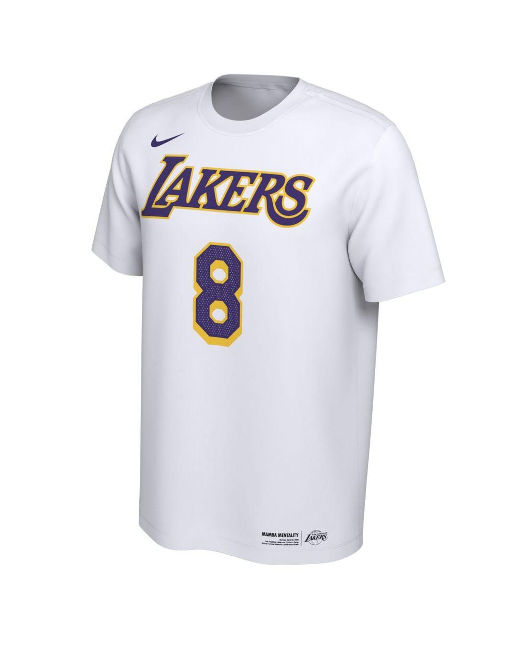 Nike NBA Los Angeles Lakers Yellow Logo Dri-Fit T-Shirt - NBA from