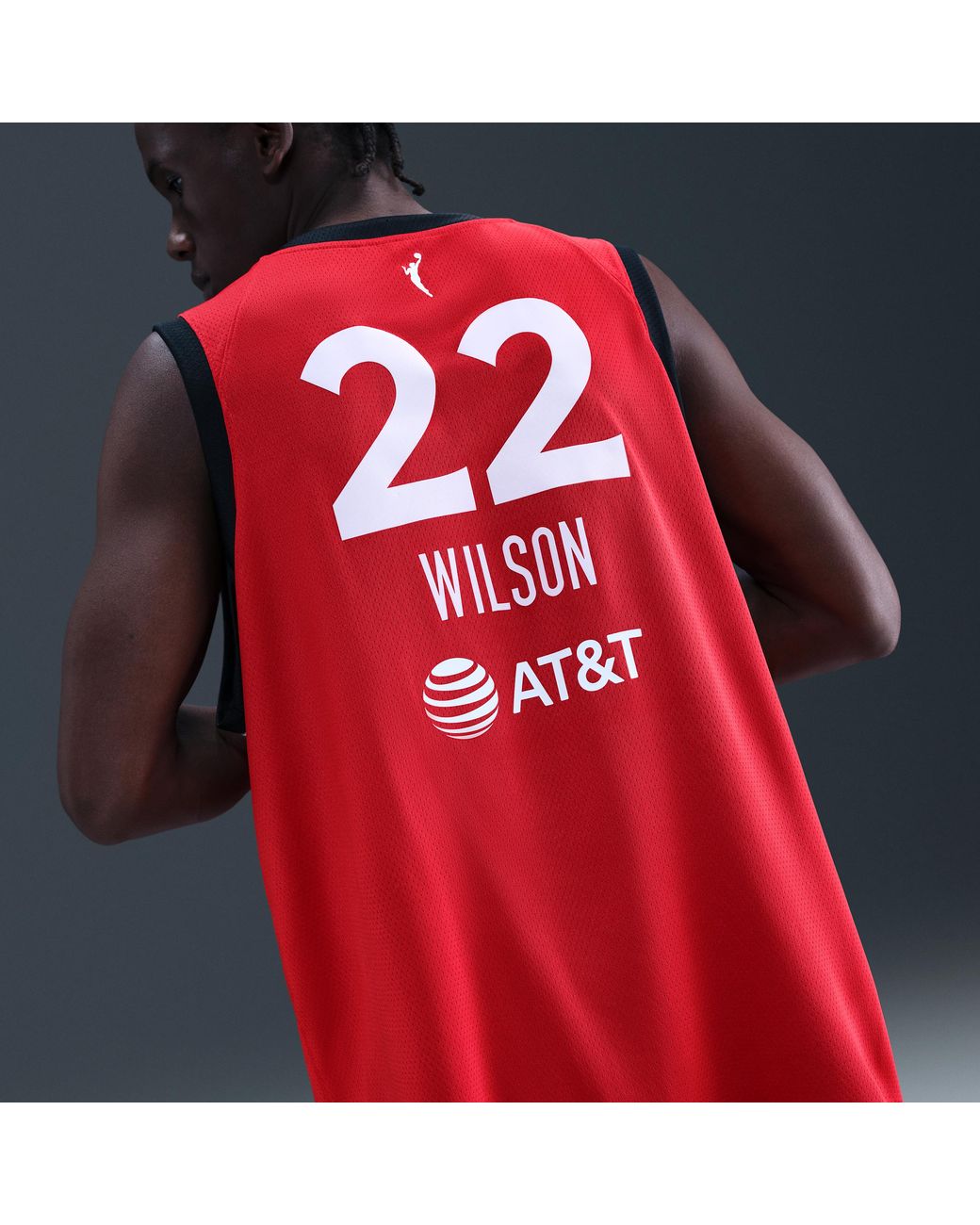Nike Red A'Ja Wilson Las Vegas Aces 2024 Rebel Edition Dri-Fit Wnba Victory Jersey