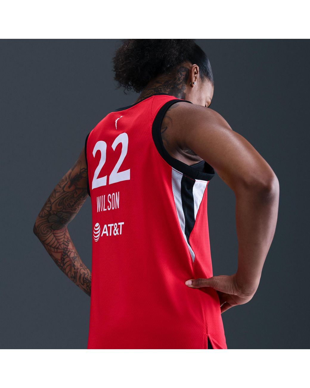 Nike Red A'Ja Wilson Las Vegas Aces 2024 Rebel Edition Dri-Fit Wnba Victory Jersey