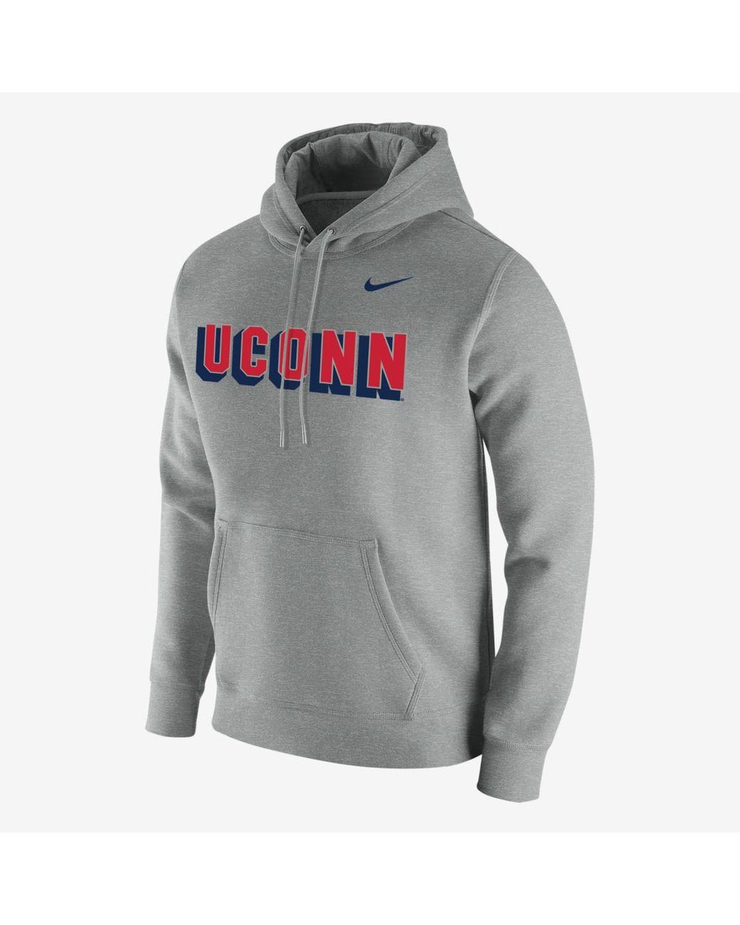 Nike College Club Fleece (uconn) Hoodie (grey) - Clearance Sale in Gray ...