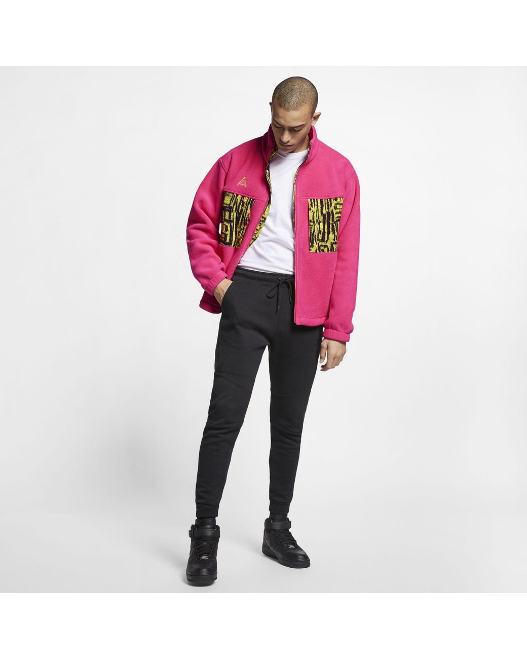 Nike Acg Fleece Jacket in Pink for Men | Lyst Australia