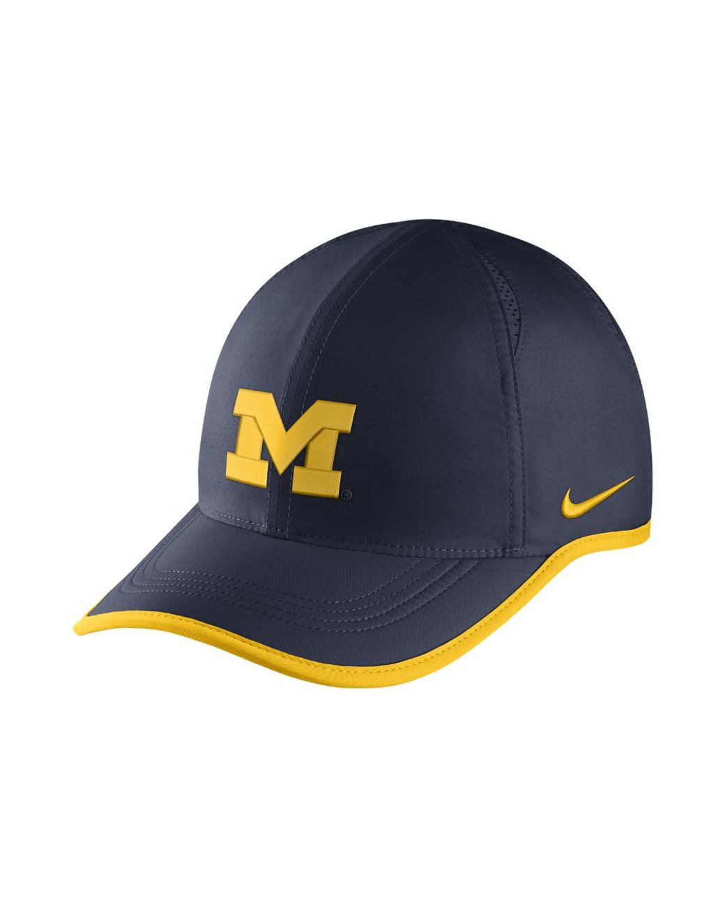 Nike College Aerobill Featherlight (michigan) Adjustable Hat (blue