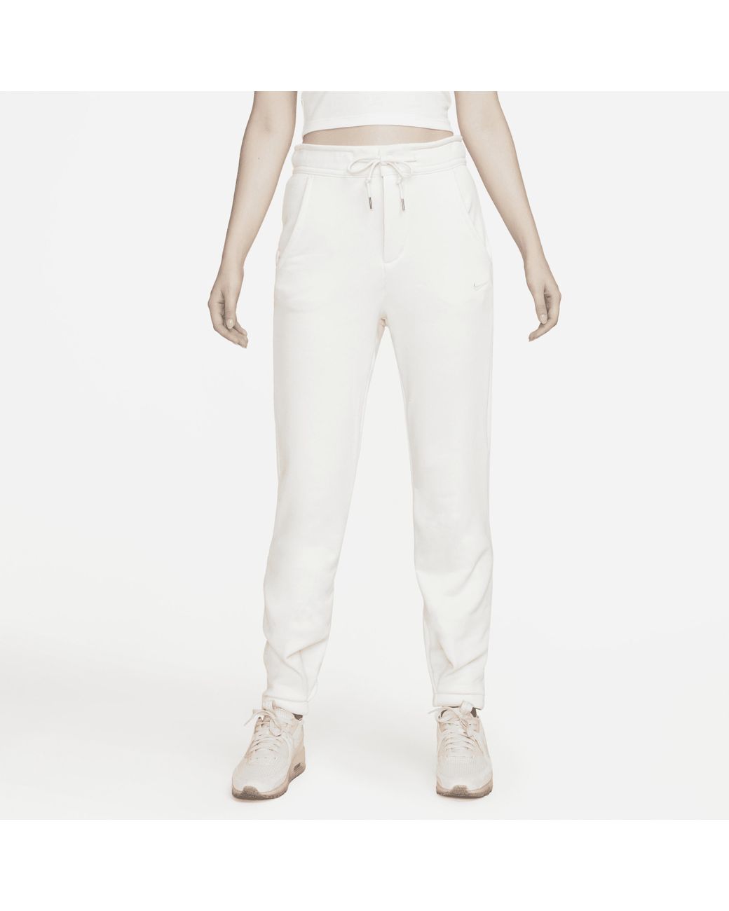Nike Sportswear Modern Fleece Broek Van Sweatstof Met Hoge Taille in het  Wit | Lyst NL