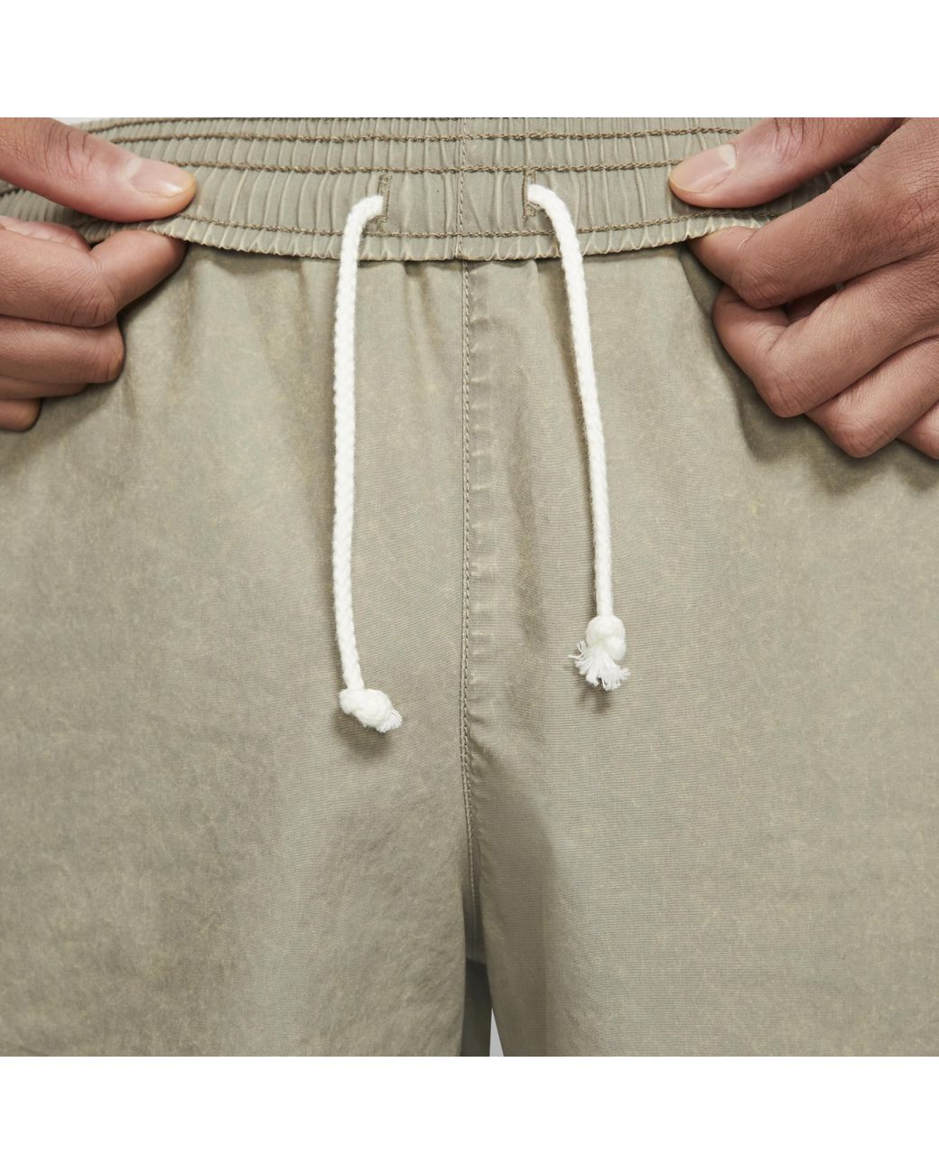 Nike Sportswear Heritage Essentials Woven Flow Shorts in Natural