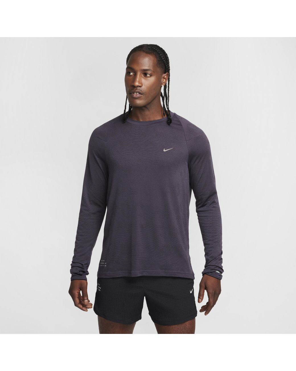 Nike Running Division Therma Fit Adv Long Sleeve Running Top in Blue for Men Lyst UK