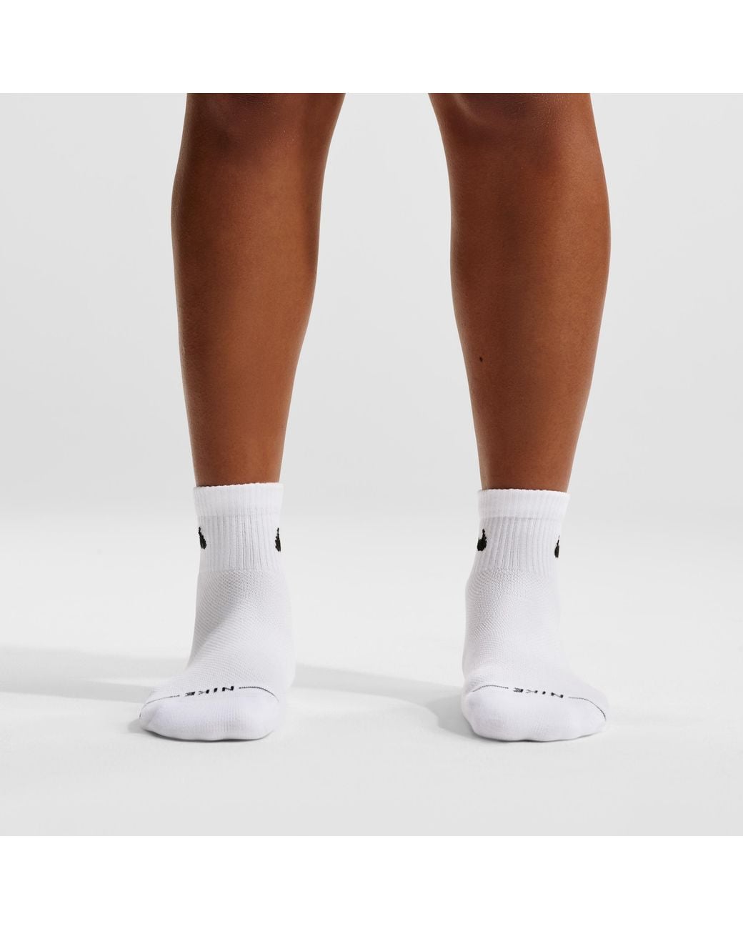 Nike White Everyday Elevated Ankle Socks (3 Pairs)