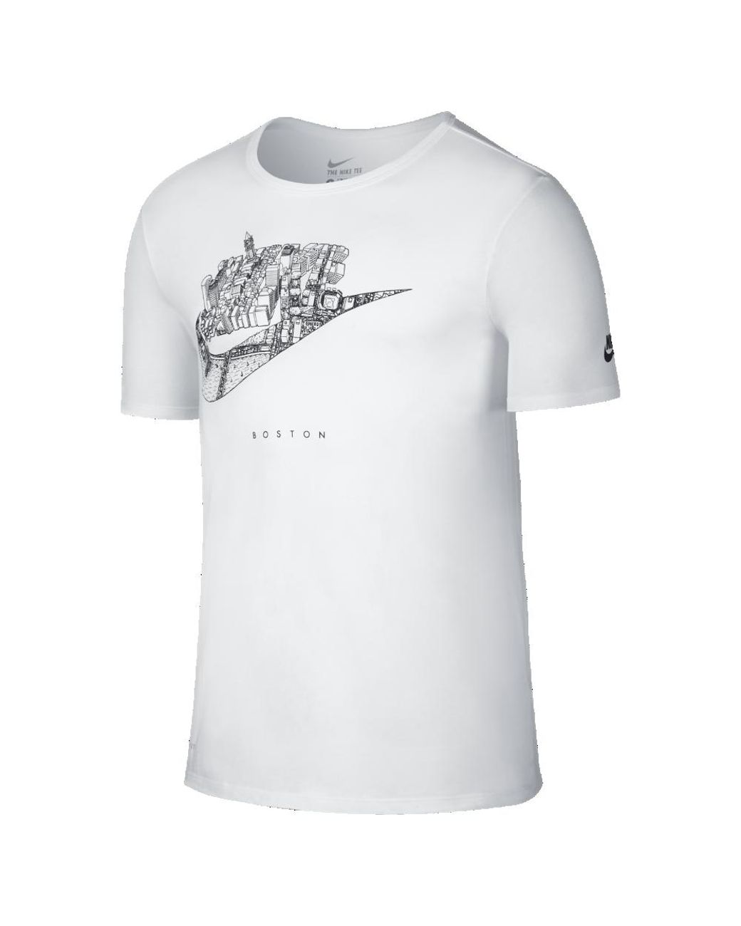 Nike Futura City (boston) Men's T-shirt in White for Men | Lyst