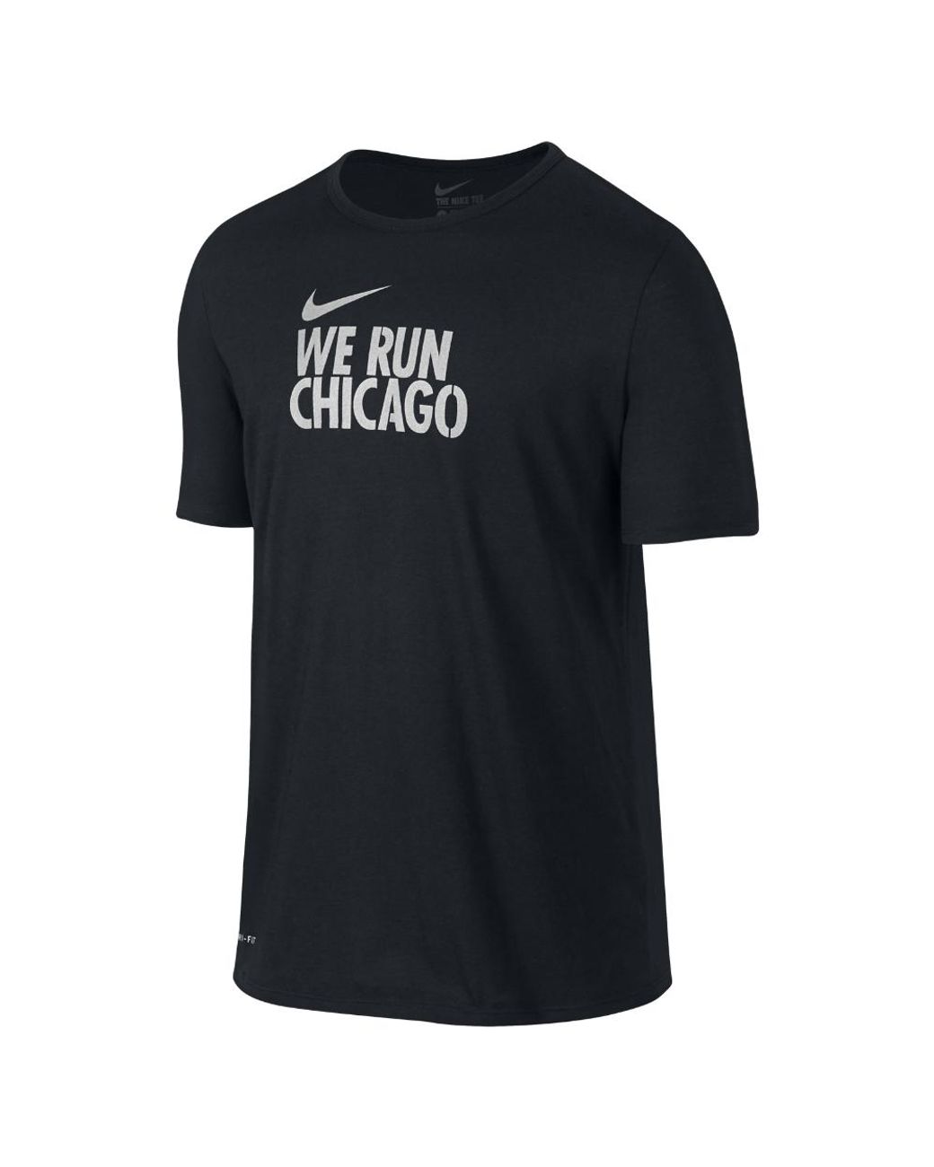 Nike "we Run Chicago" Men's T-shirt in Black for Men | Lyst