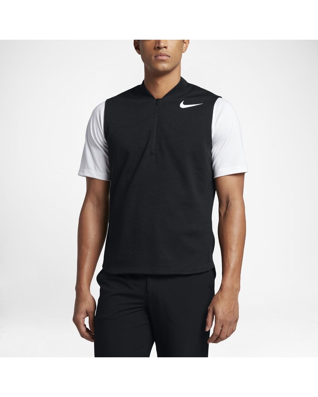 Nike Tw Sweater Tech Men's Golf Vest in Black for Men | Lyst