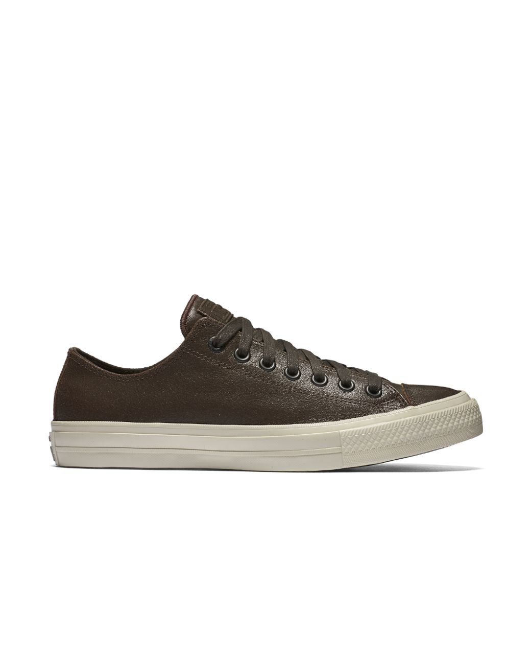 Converse John Varvatos Chuck Ii Coated Leather Low Top Shoe in Brown for Men | Lyst