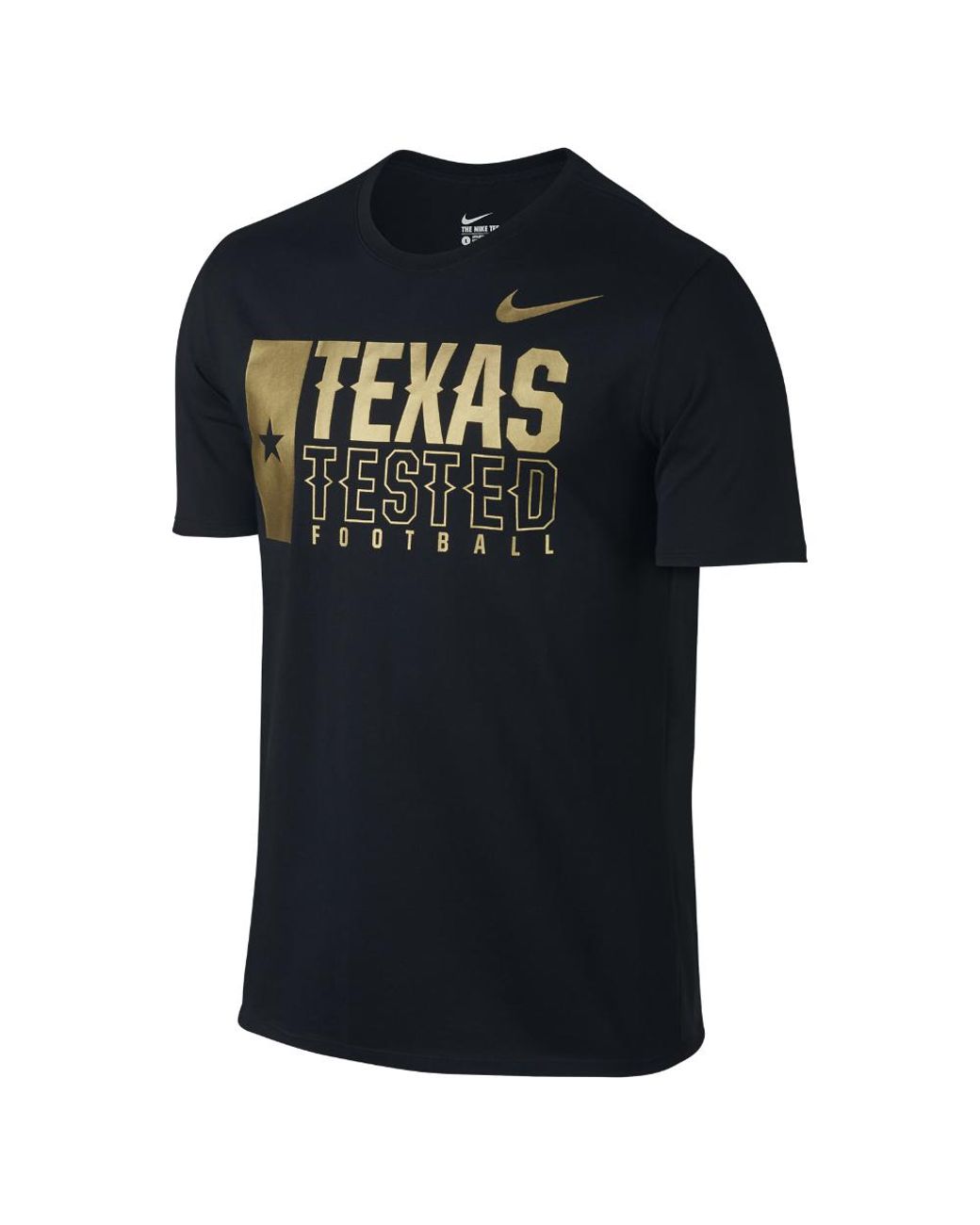 Nike 2016 "texas Tested" Men's T-shirt in Black for Men | Lyst
