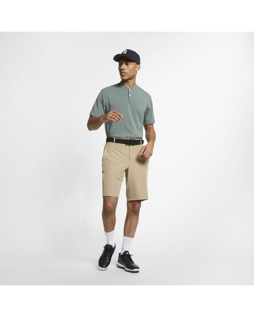 Nike Aeroreact Tiger Woods Vapor Golf Polo in Green for Men | Lyst