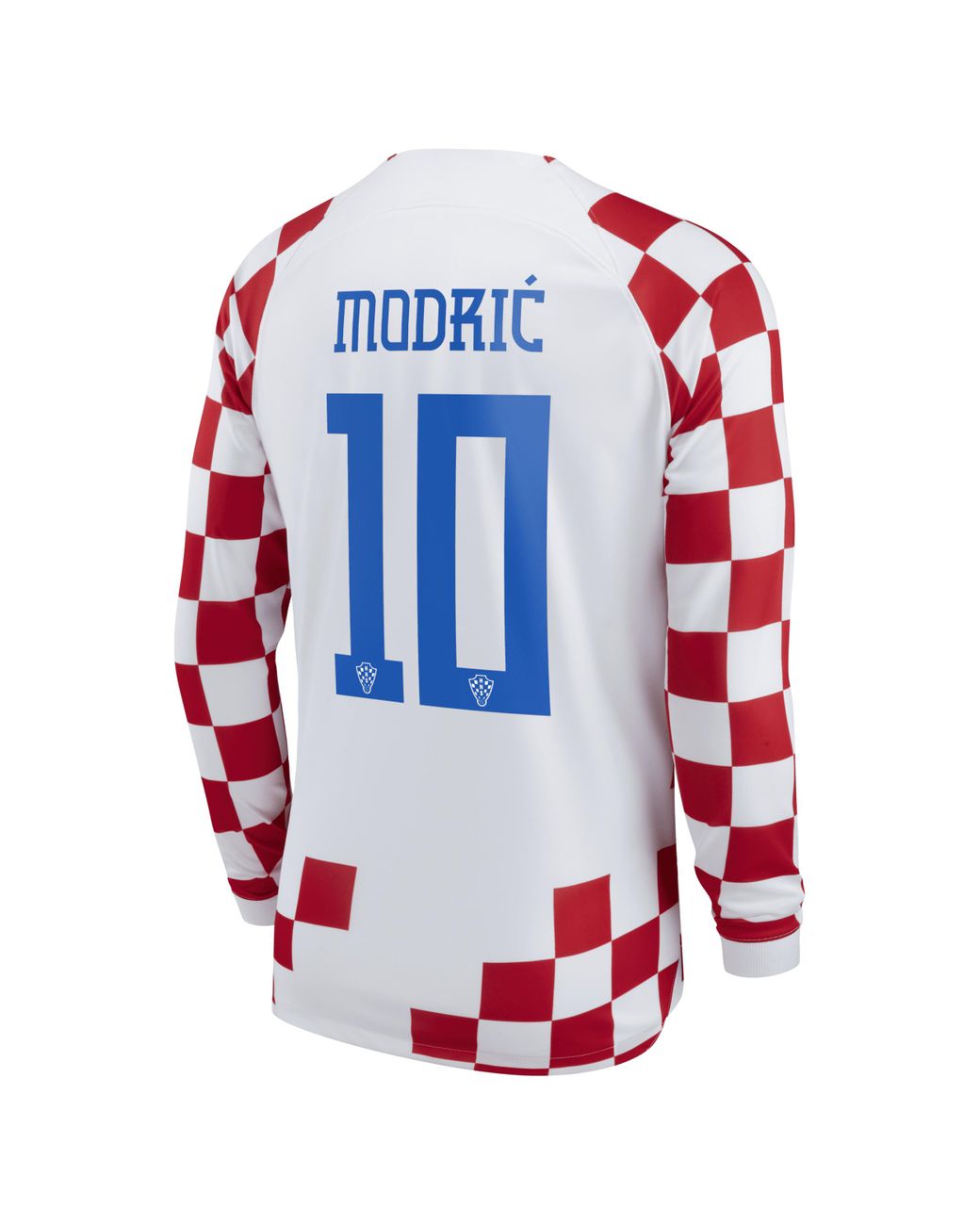 Nike Croatia National Team 2022/23 Stadium Home (luka Modrić) Dri-fit  Long-sleeve Soccer Jersey In White, in Red for Men | Lyst