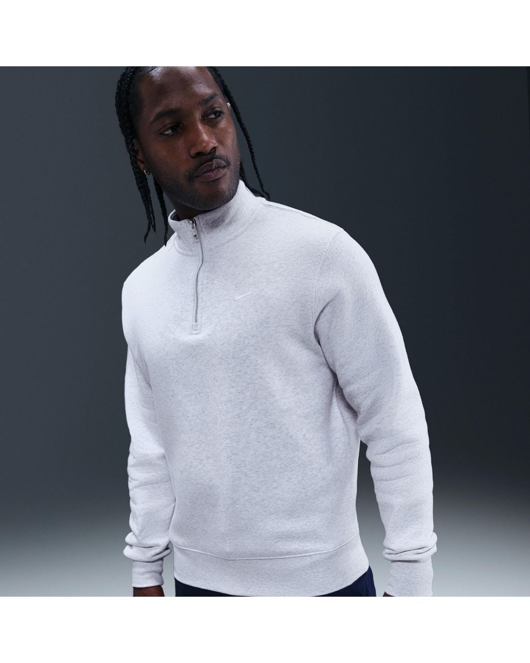 nike sportswear club half zip