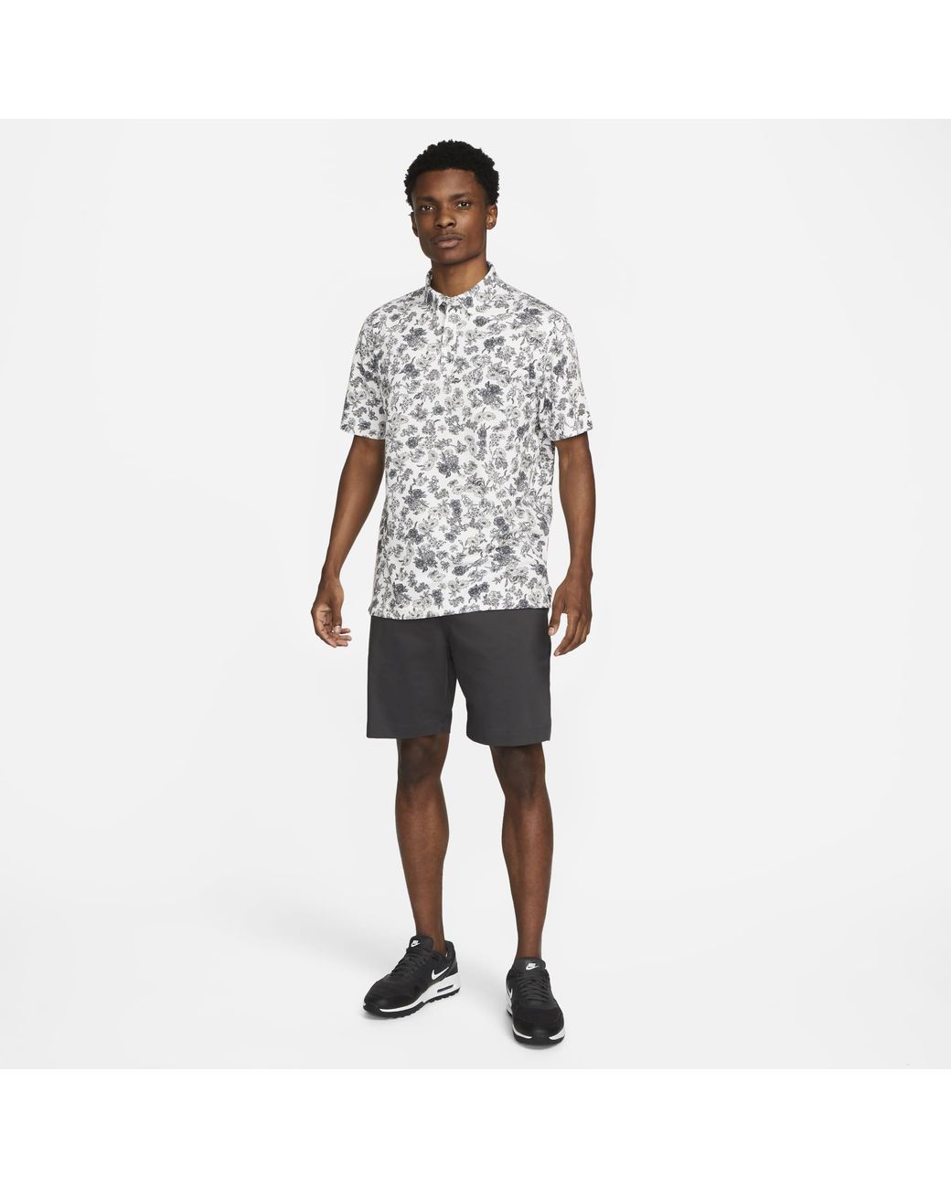 nike flower polo